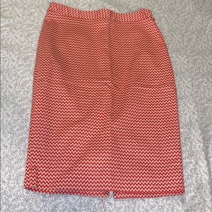 The Limited Chevron white and red skirt!